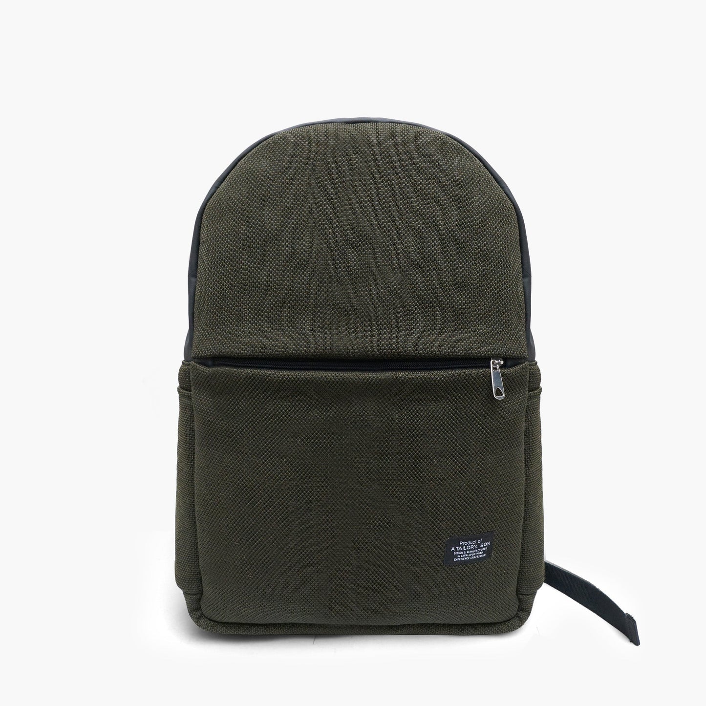 Olive textured backpack