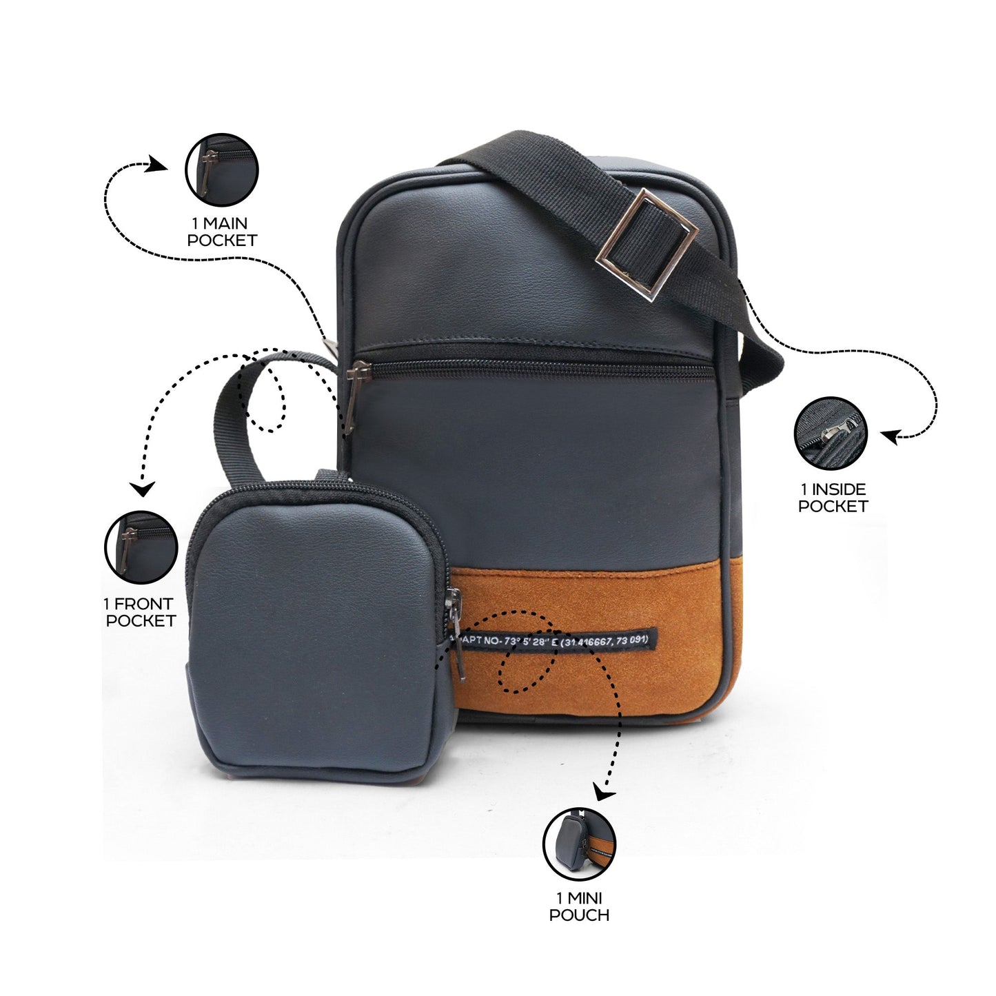 Tokyo Cross Bag with Airpods Pouch