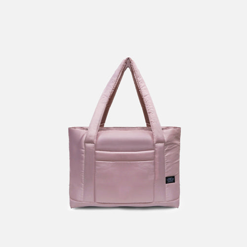 Turkish Rose puffy tote bag