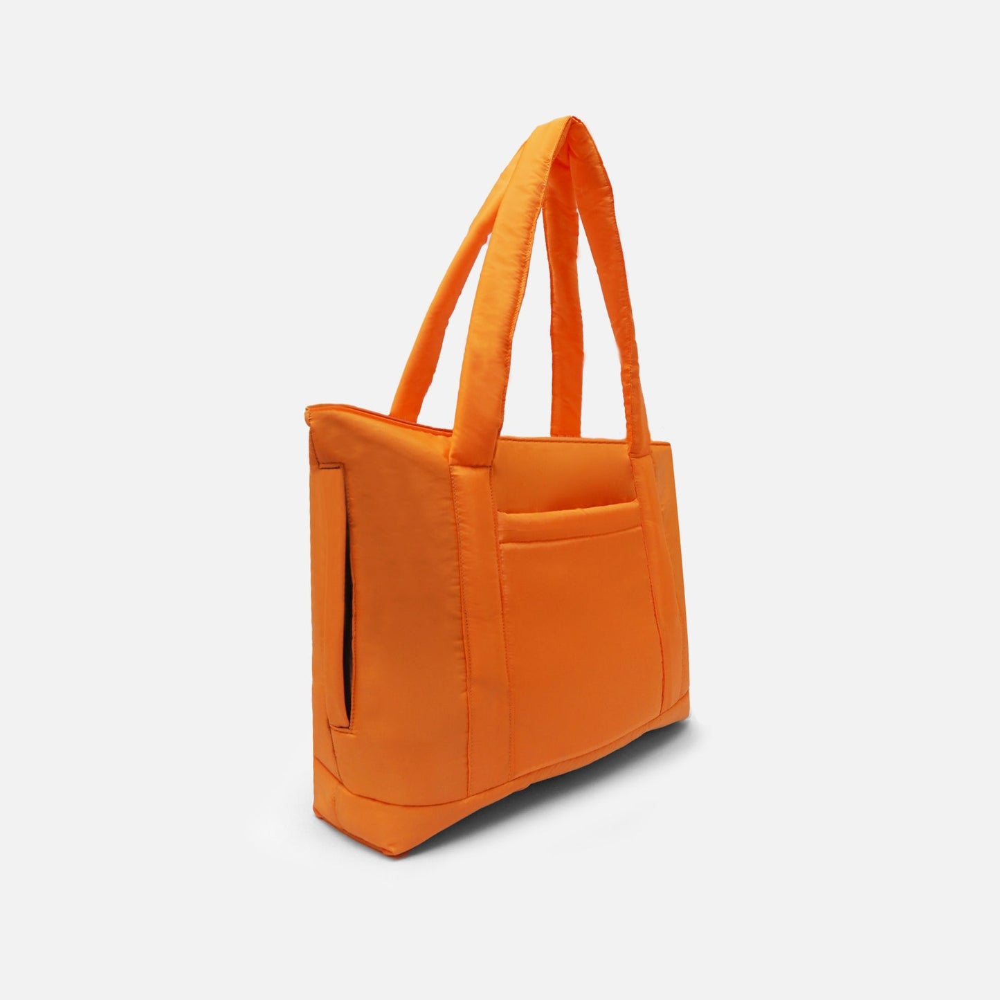Black puffy tote