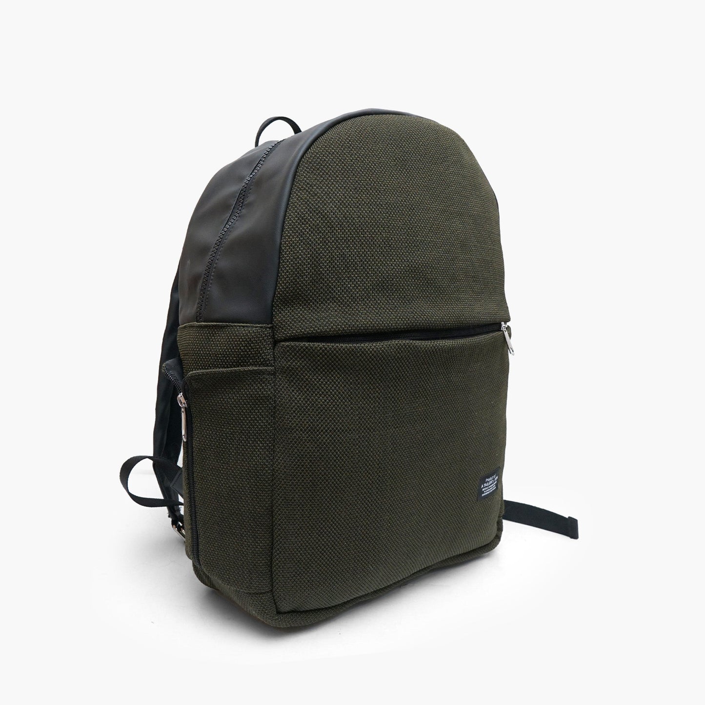 Olive textured backpack
