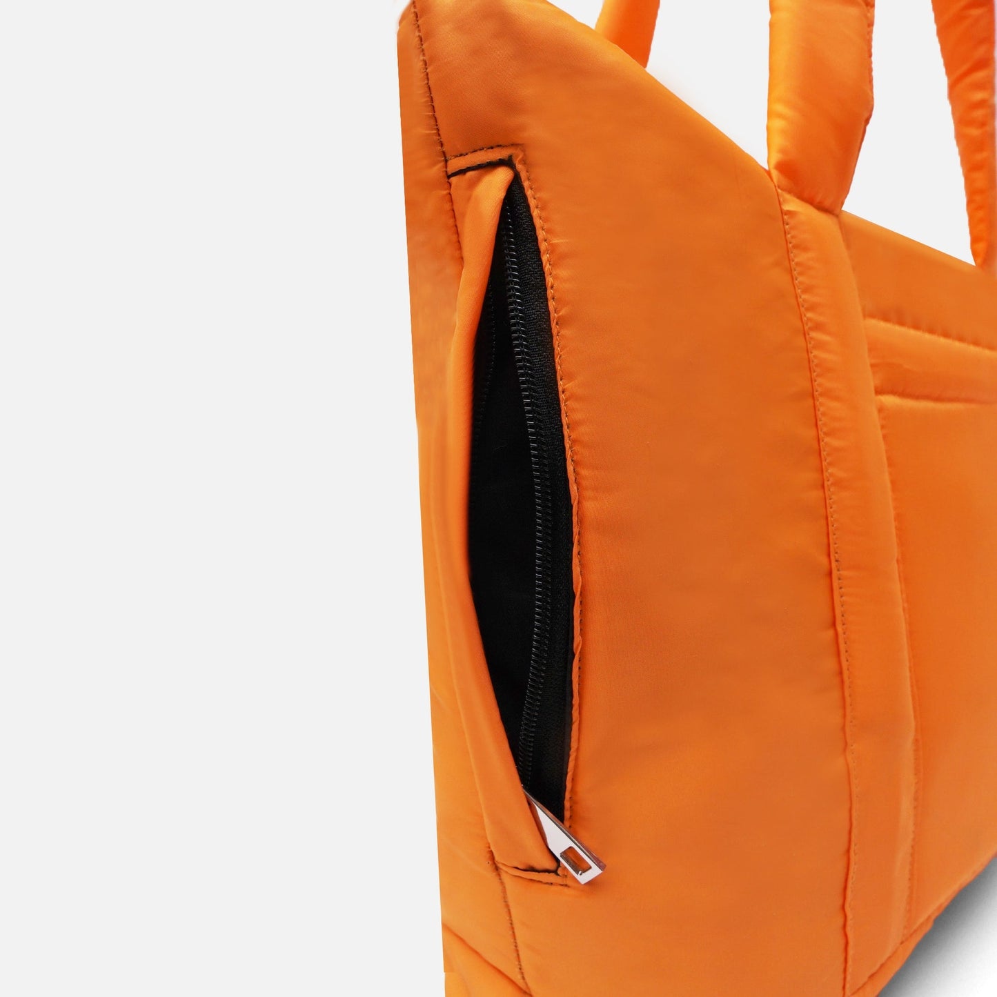 Black puffy tote