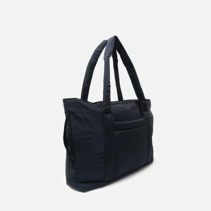 Black puffy tote