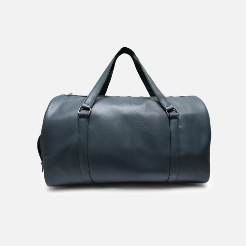 Steel blue duffle bag