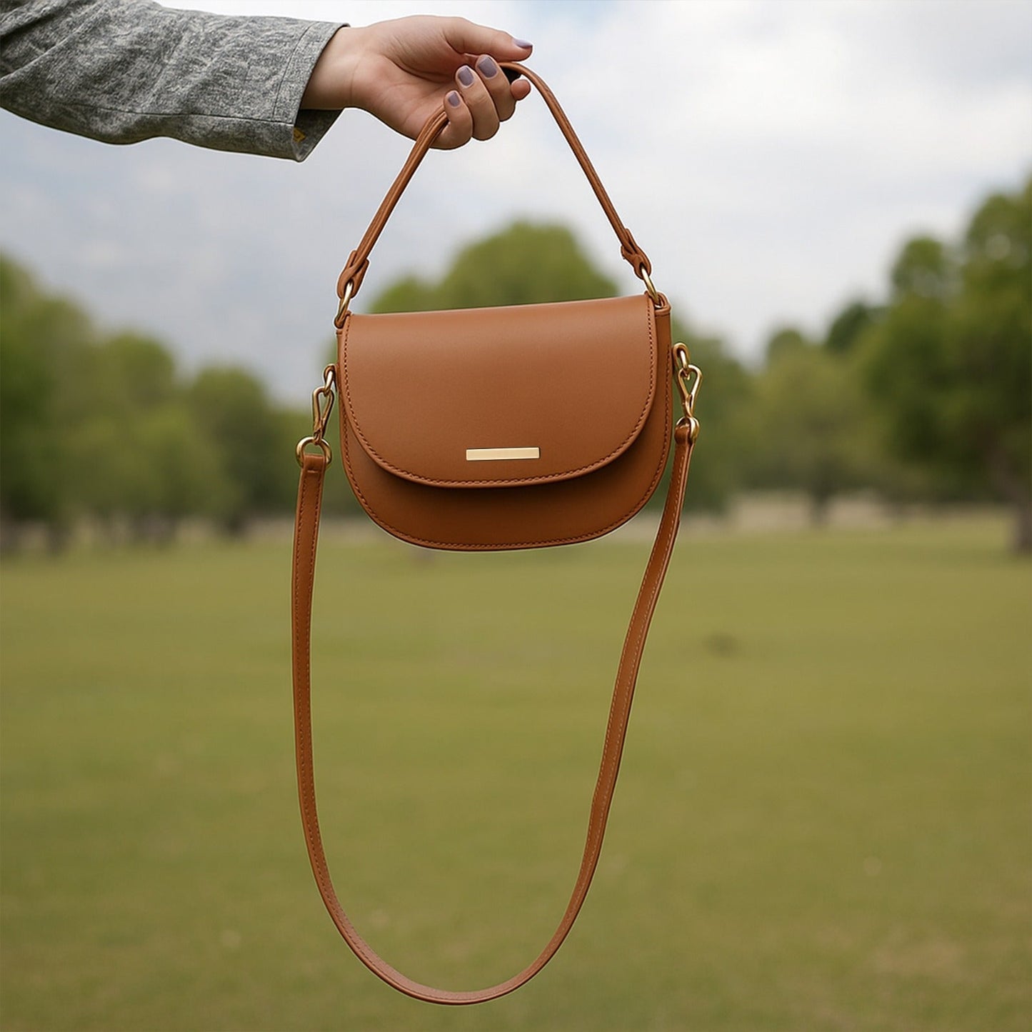 Brown sugar saddle bag