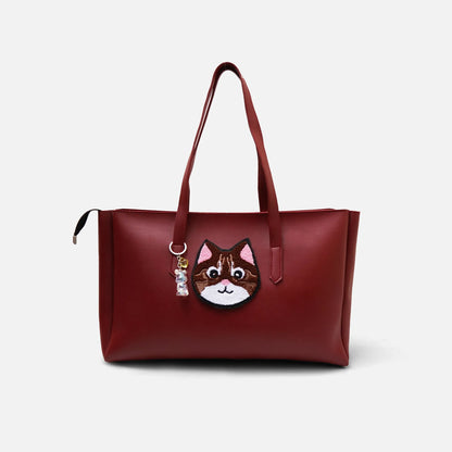 Choco Meow Black Tote