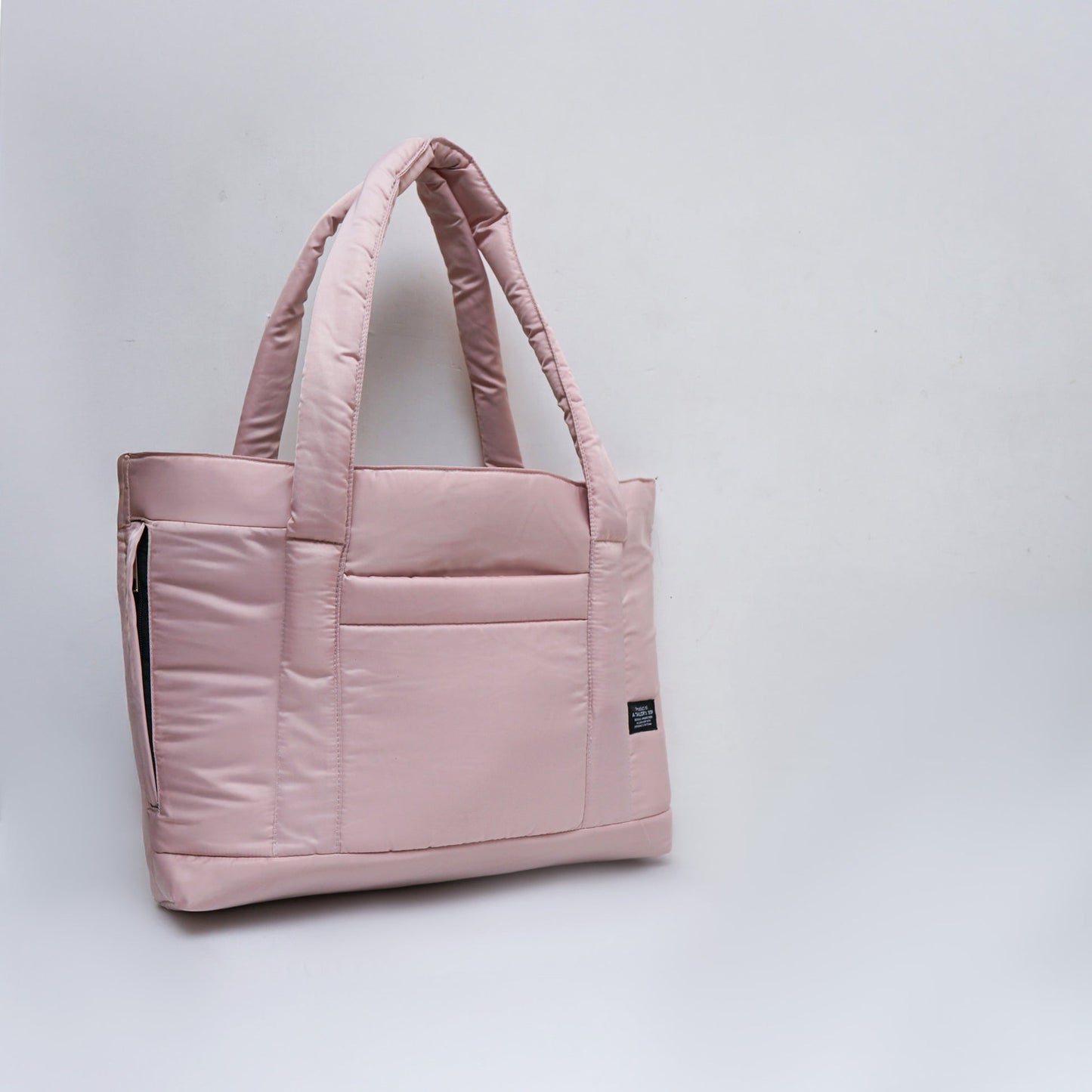 Black puffy tote