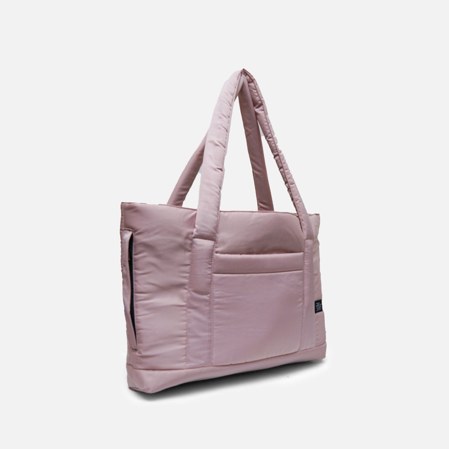 Black puffy tote