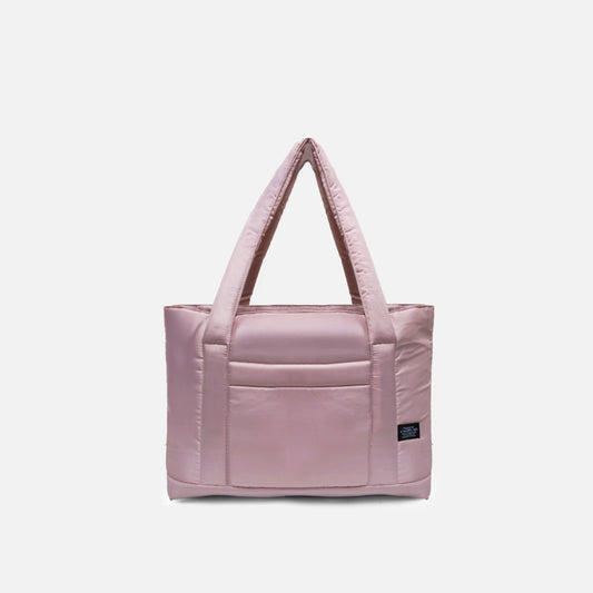 Turkish Rose puffy tote bag