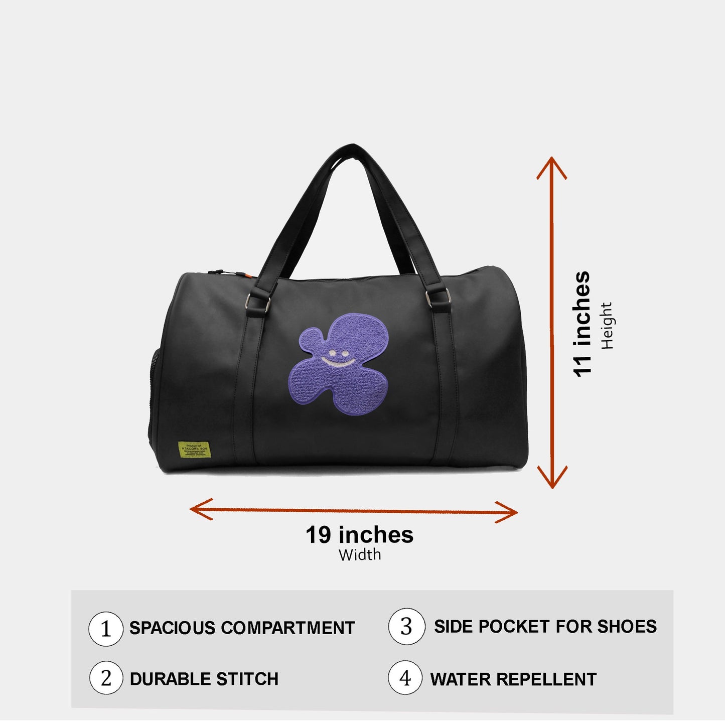 Rich Lilac Duffle Bag