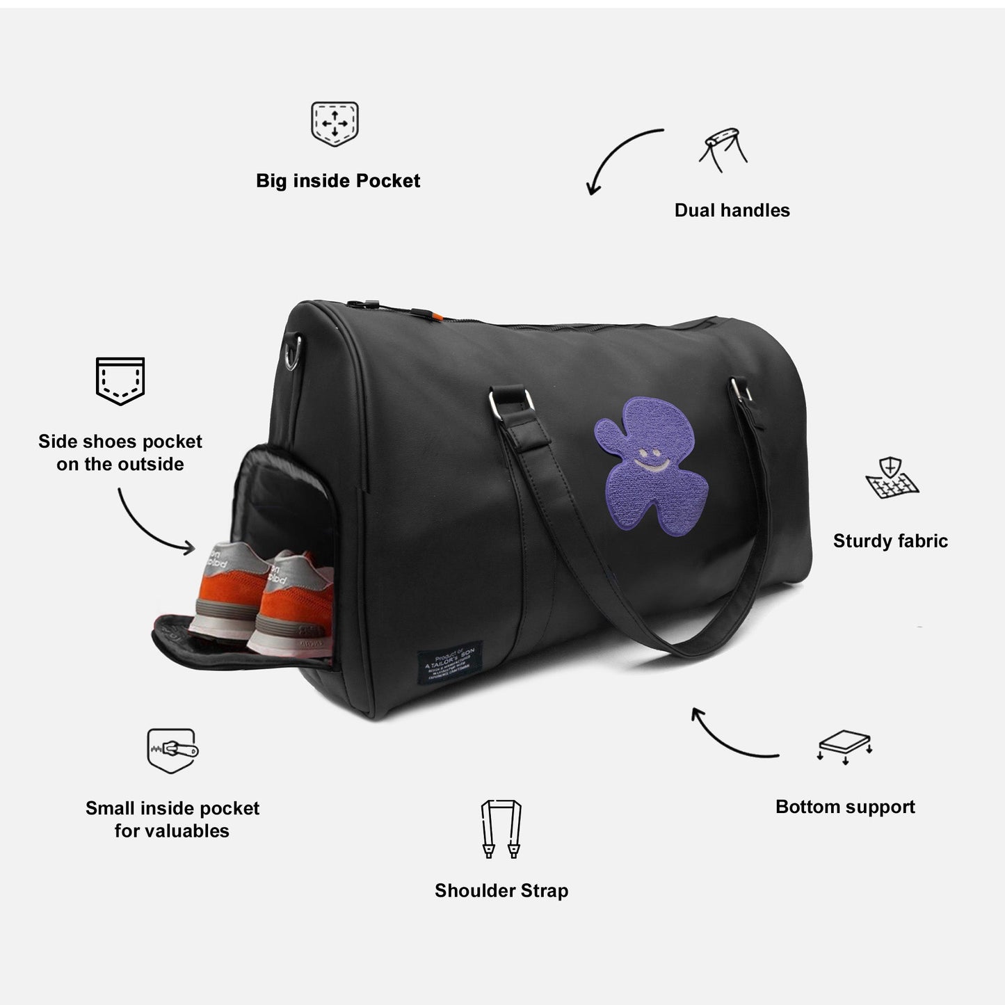 Rich Lilac Duffle Bag